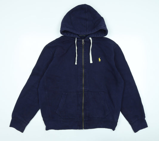 Polo Ralph Lauren Mens Blue Jacket Size M Zip - Logo
