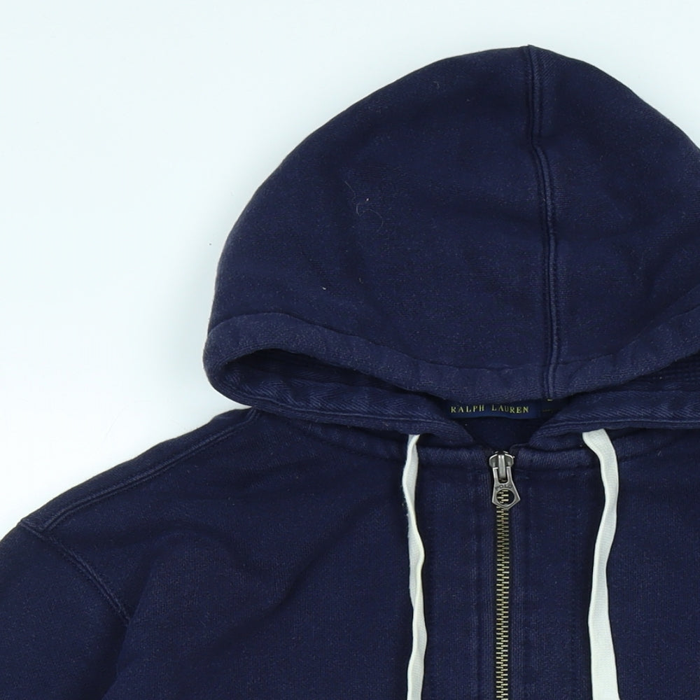 Polo Ralph Lauren Mens Blue Jacket Size M Zip - Logo
