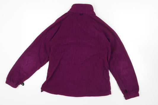 Hi Gear Womens Purple Jacket Size 14 Zip - Logo Zipped Pockets