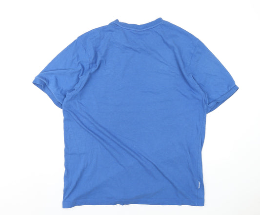 Mens UK Size L Slazenger Blue Polyester T-Shirt