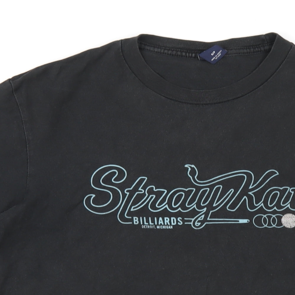 Gap Womens Black Cotton Basic T-Shirt Size S Round Neck - Stray Kat Billiards