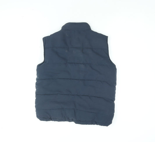 St Bernard Boys Blue Gilet Coat Size 9 Years Zip