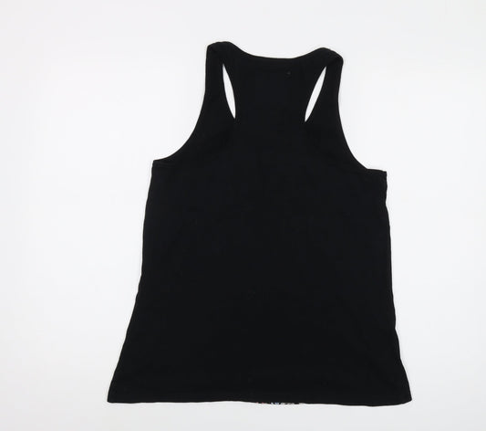 Gap Womens Black Cotton Basic Tank Size S Round Neck - OSAKA