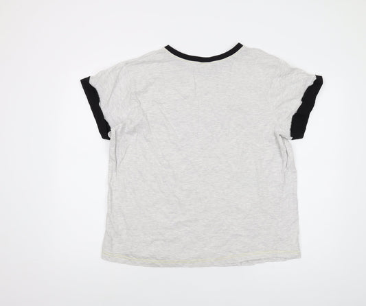 Batgirl Womens Grey Cotton Basic T-Shirt Size 20 Crew Neck