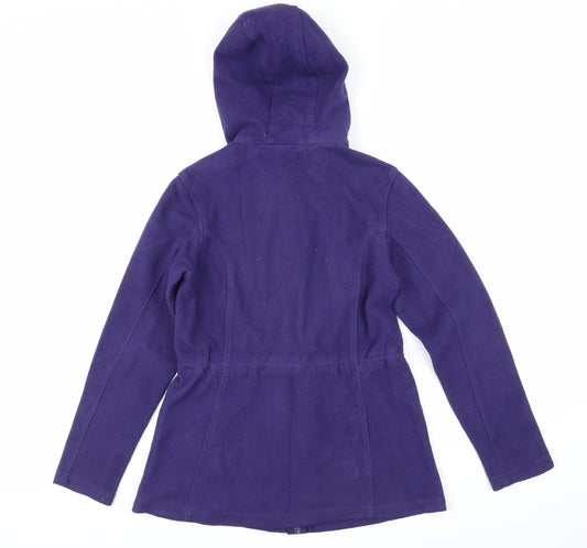 Lands' End Womens Purple Jacket Coat Size S Zip