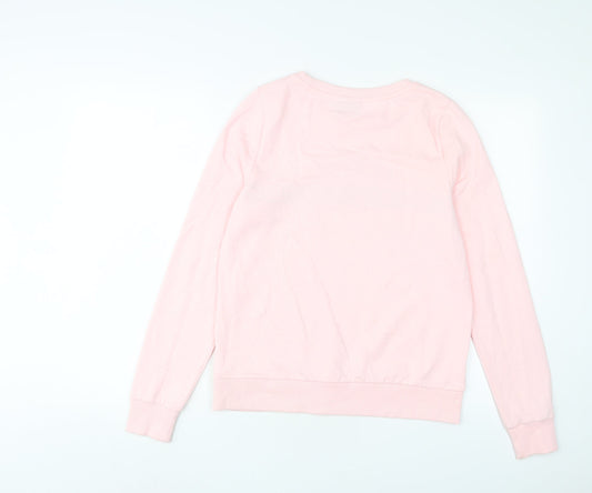 Only Womens Pink Cotton Pullover Sweatshirt Size S Pullover - Belle Fleur