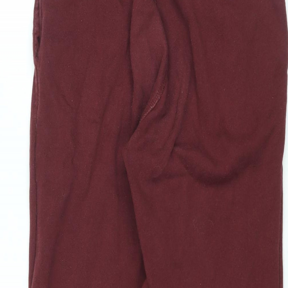 Jack Wills Womens Red Cotton Jogger Trousers Size 6 L28 in Regular Drawstring - Jack Wills Logo