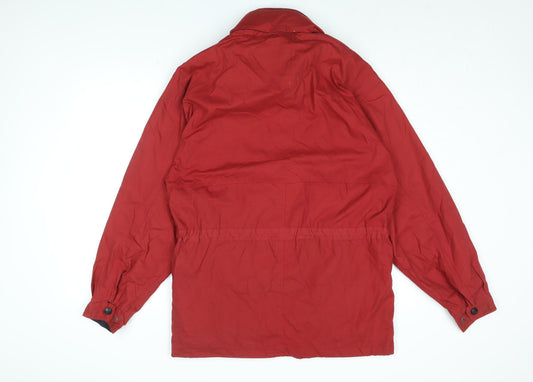 Hawkshead Mens Red Rain Coat Coat Size S Zip