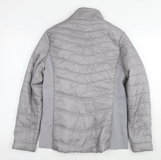 RBX Womens Grey Quilted Jacket Size M Zip