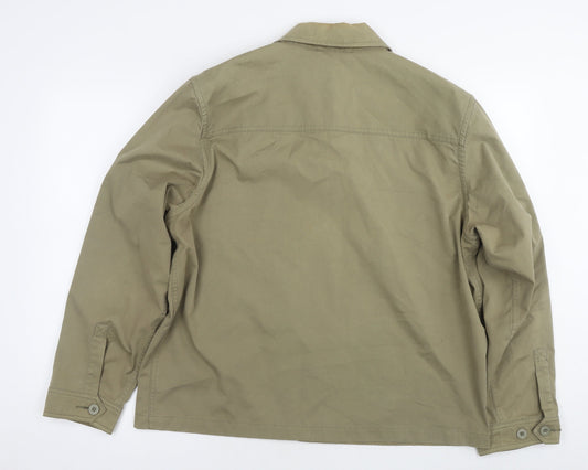 Racing Green Mens Brown Bomber Jacket Jacket Size L Zip