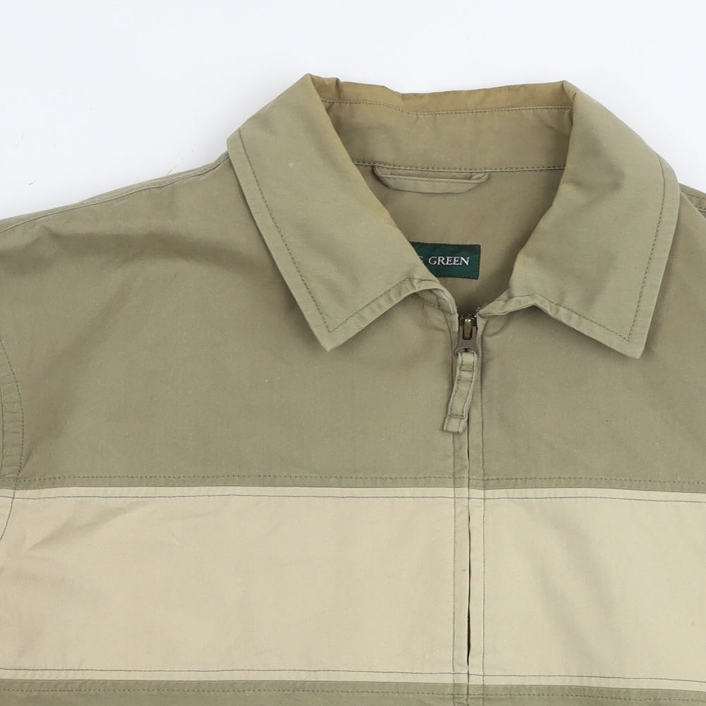 Racing Green Mens Brown Bomber Jacket Jacket Size L Zip