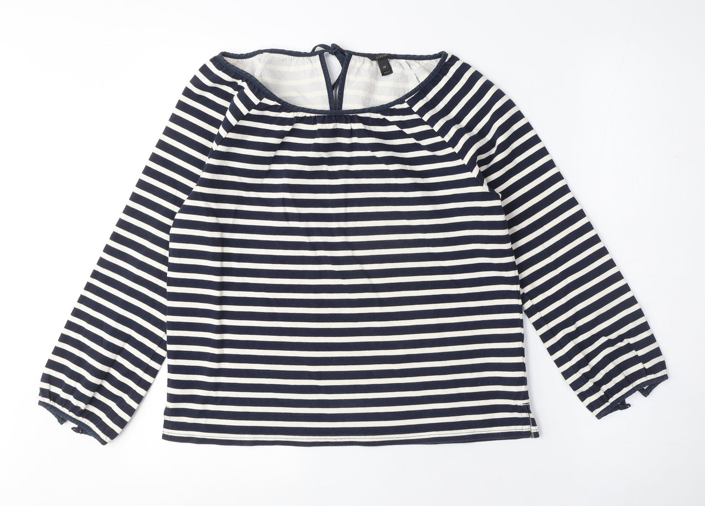 J.Crew Women's Multicoloured Striped Cotton Blouse XS