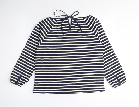 J.Crew Women's Multicoloured Striped Cotton Blouse XS