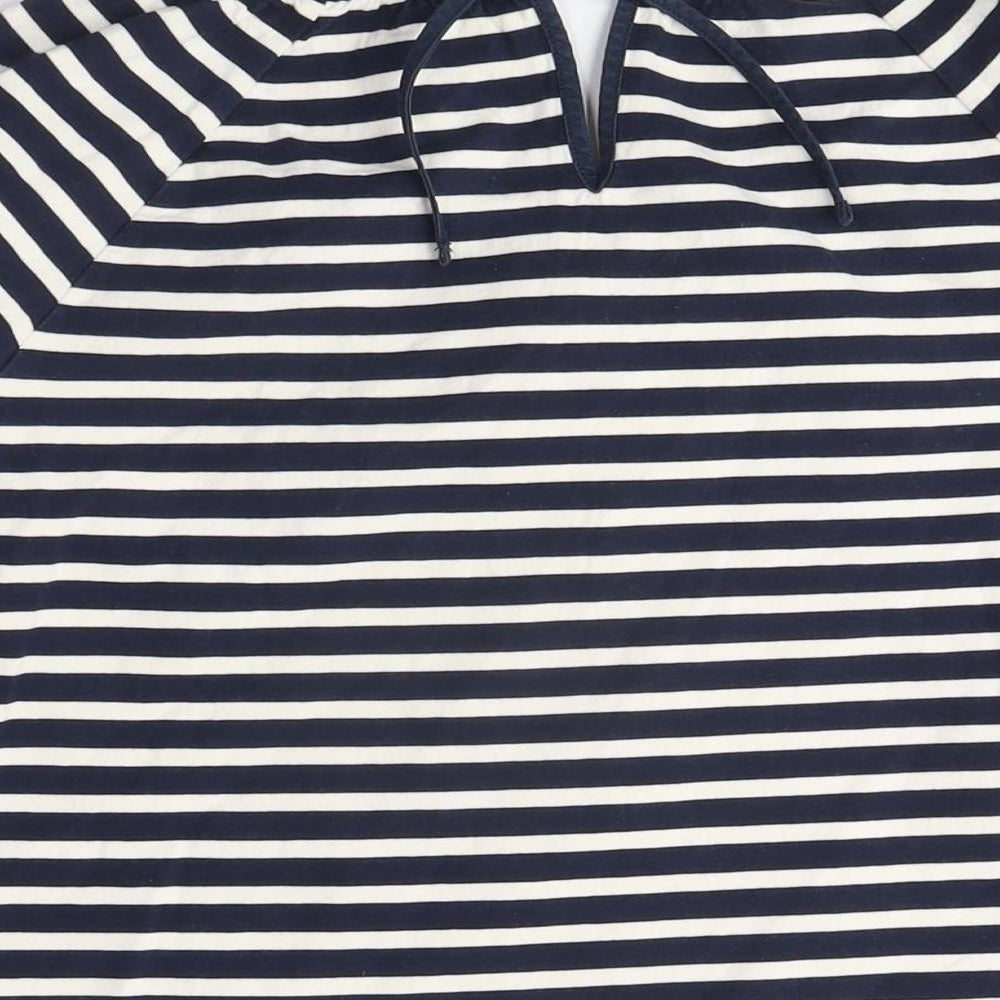 J.Crew Women's Multicoloured Striped Cotton Blouse XS