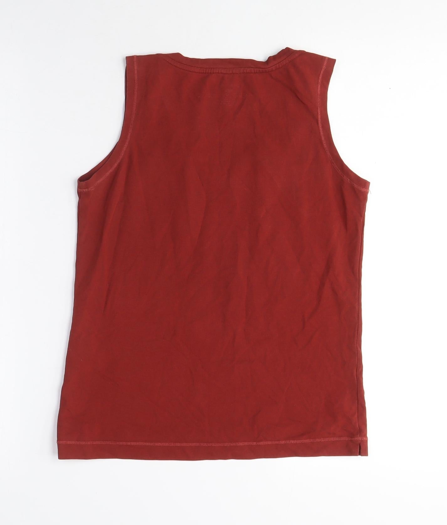 Patagonia Women's Red Tank Top M V-Neck Casual