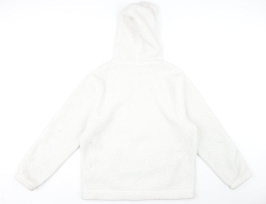 Gilly Hicks Womens White Jacket Size L Zip
