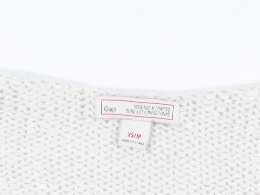 Brand and care label for Gap Striped jumper XS Multicoloured