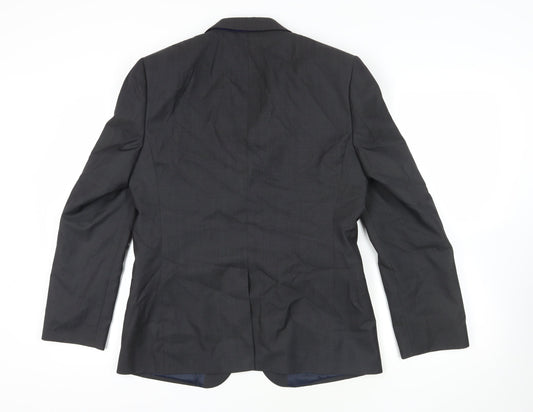 Ted Baker Black Wool Blazer, 40 Regular Fit