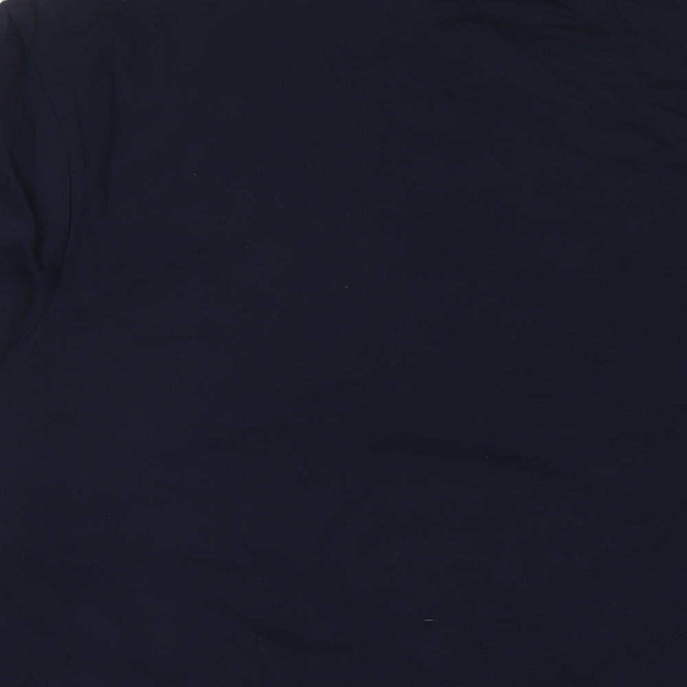 UEFA Mens Black Cotton T-Shirt Size 3XL Crew Neck - Euro 2024