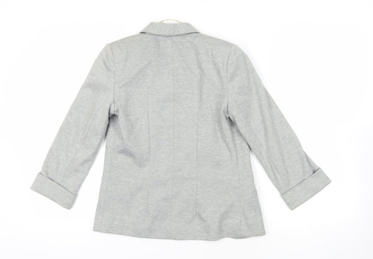 Miss Selfridge Grey Blazer UK 4 Casual Workwear