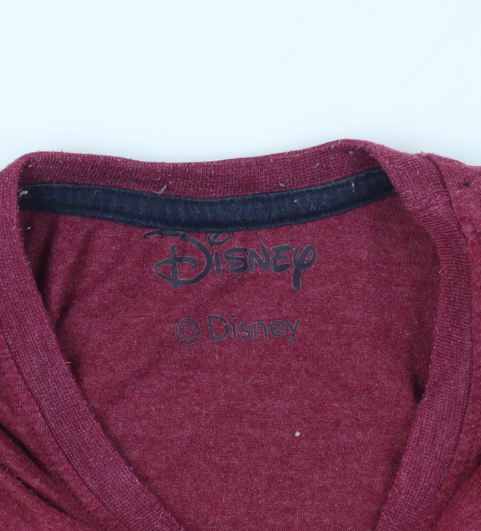Disney Red Grumpy T-Shirt S - Short Sleeve Graphic