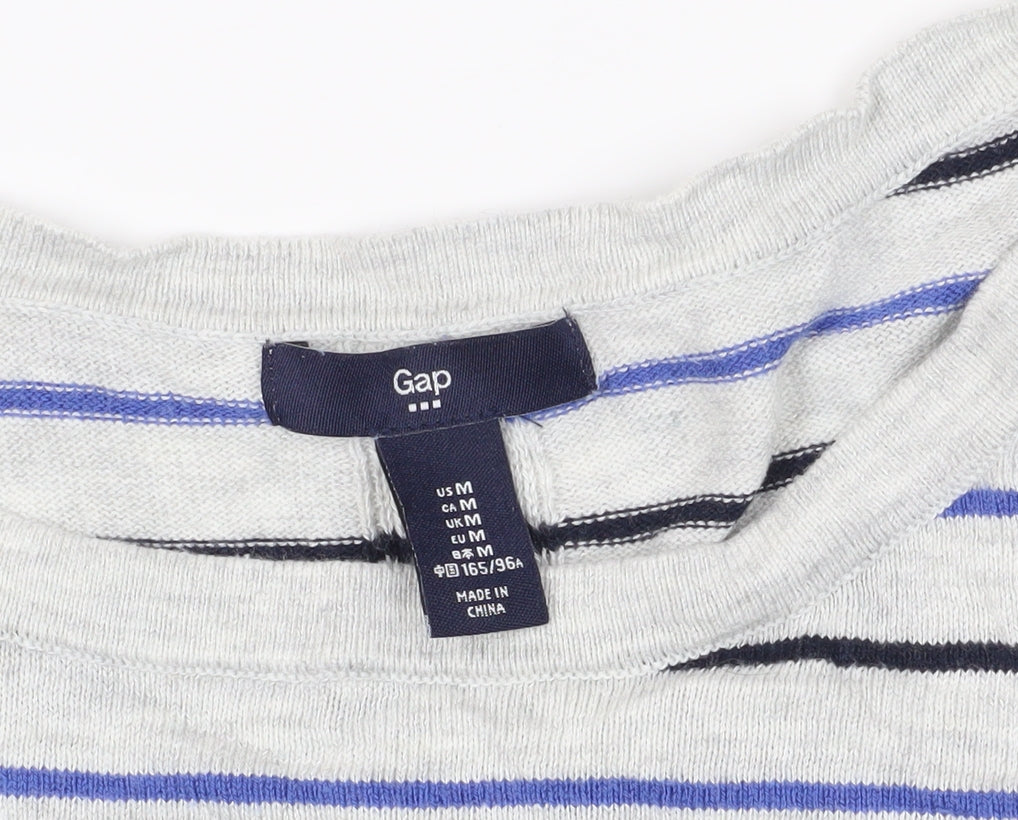 Close-up detail of Gap Multicoloured Striped jumper M