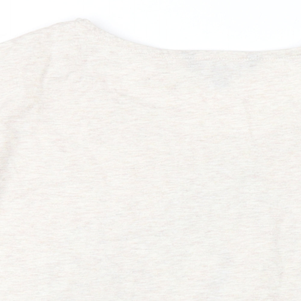 Bonmarché Womens Beige Polyester Camisole T-Shirt Size 14 Round Neck