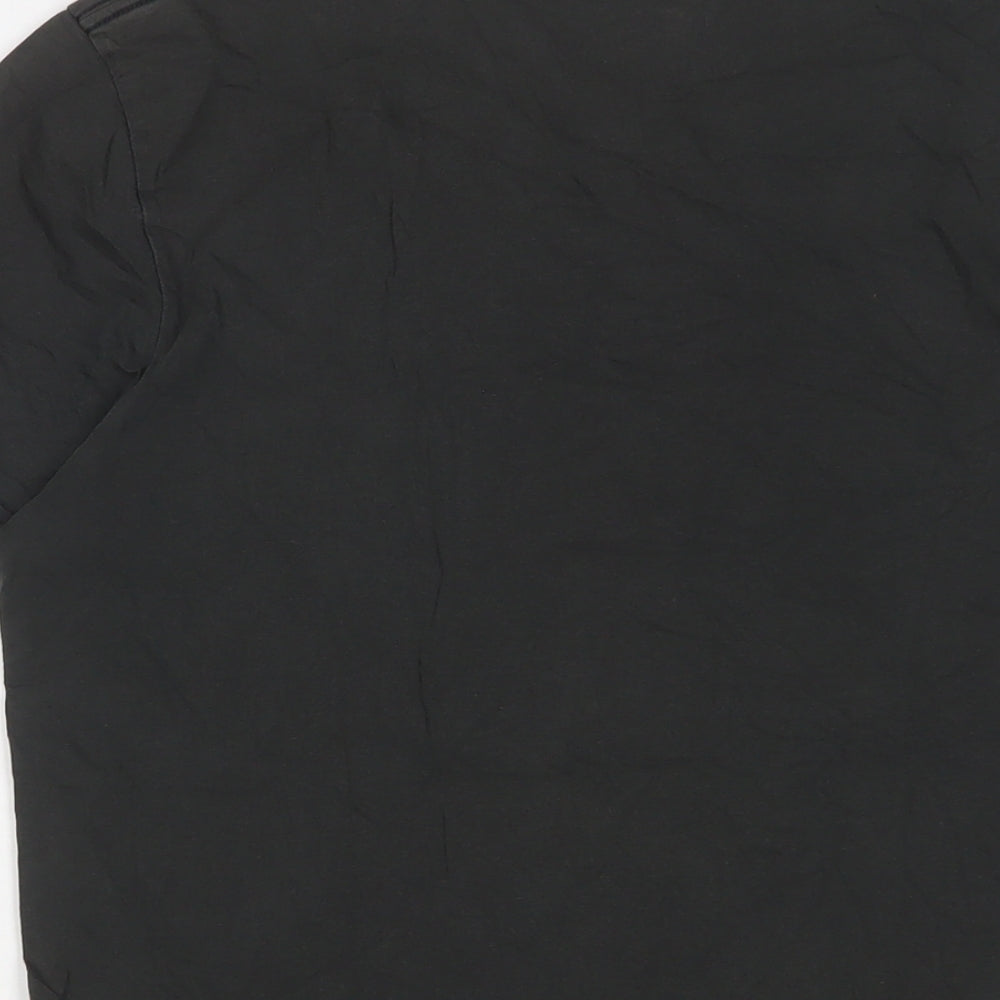 Levi's Mens Grey Cotton T-Shirt Size M Crew Neck - Birds