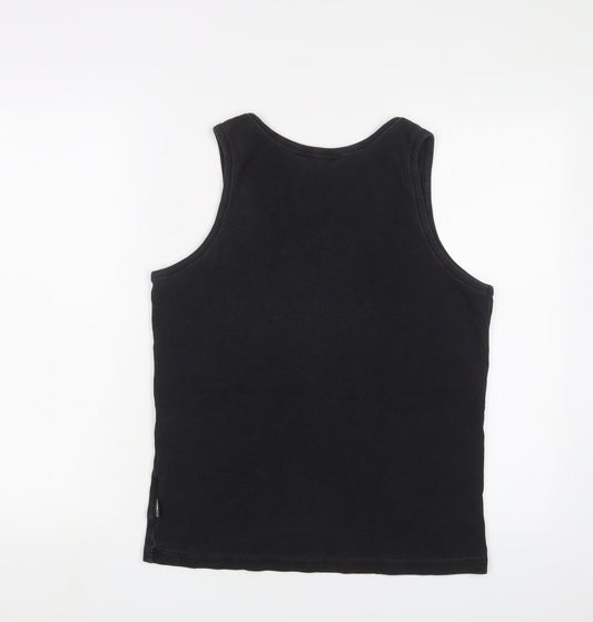Womens UK Size M Peter Werth Black Cotton T-Shirt