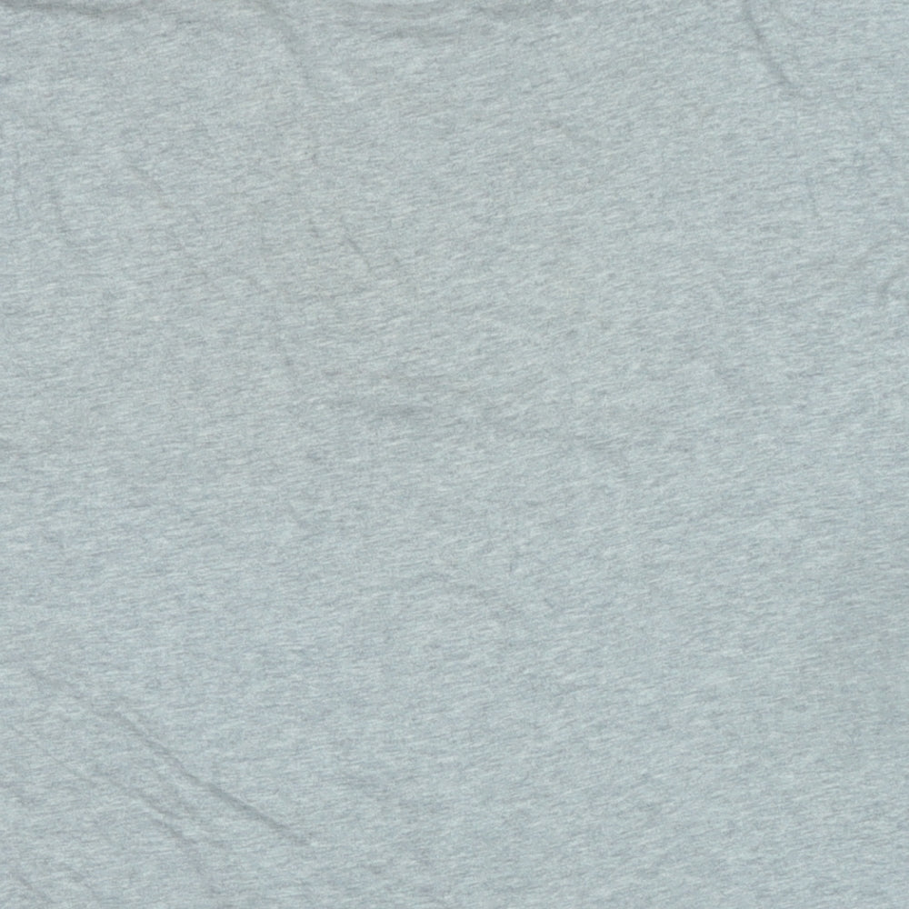 Levis Mens Grey Cotton T-Shirt Size 2XL Crew Neck - Logo