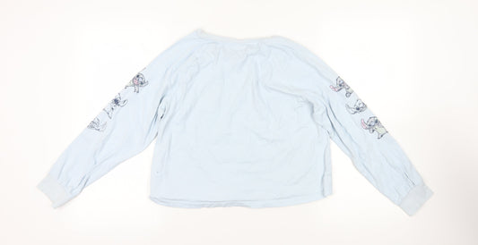 Disney Blue Stitch Long Sleeve T-Shirt - Medium