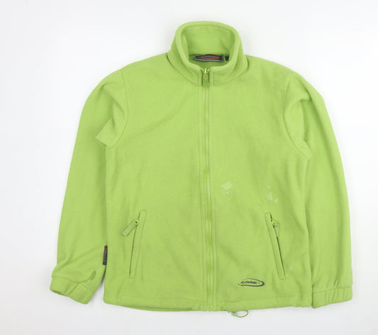 Mountain Life Womens Green Jacket Size 8 Zip