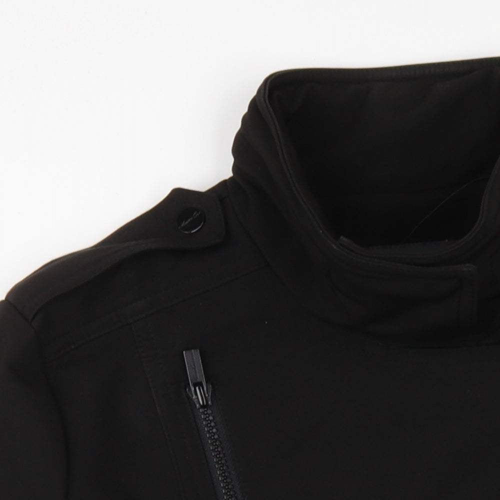 Kenneth Cole Womens Black Jacket Coat Size XS Zip