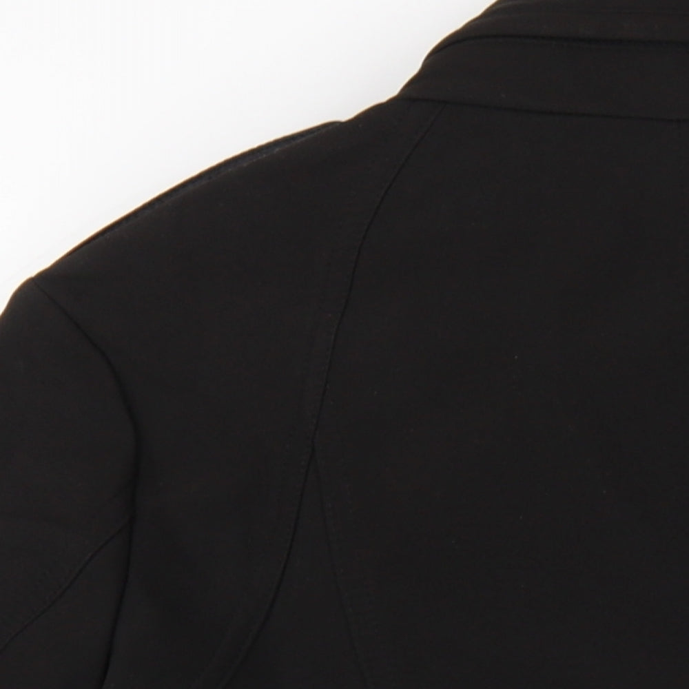 Kenneth Cole Womens Black Jacket Coat Size XS Zip