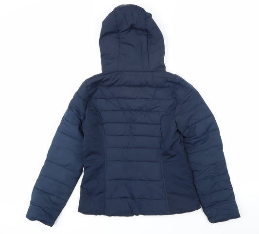 Hollister Womens Blue Jacket Coat Size S Zip
