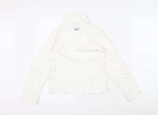 Protest Boys White 100% Polyester Pullover Sweatshirt Size 9-10 Years Zip - Protest logo