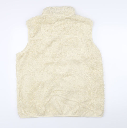 Mountain Life Womens Ivory Gilet Poncho Size 22 Zip