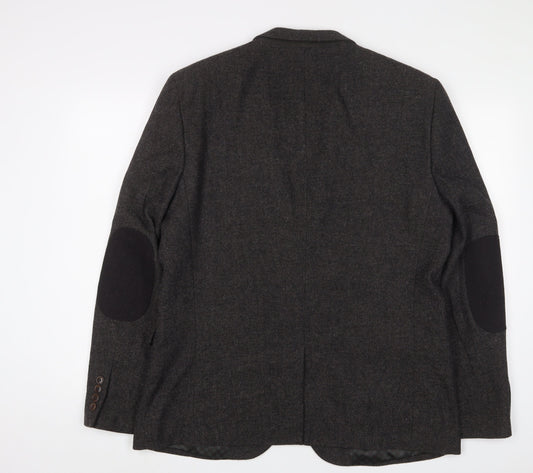 NEXT Mens Brown Wool Jacket Suit Jacket Size 44 Regular