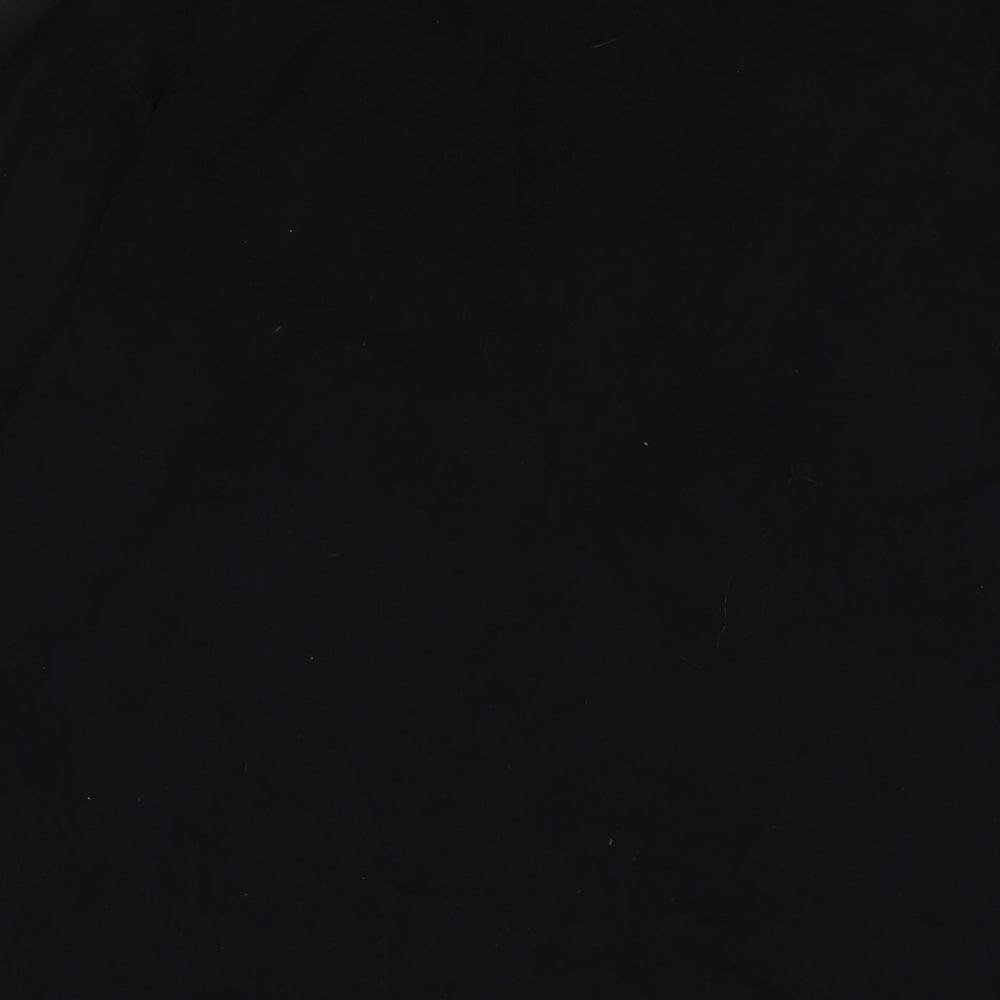 Disney Mens Black Cotton T-Shirt Size S Crew Neck - Logo