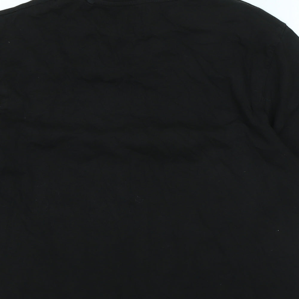 Injustice Mens Black Cotton T-Shirt Size M Crew Neck - Logo