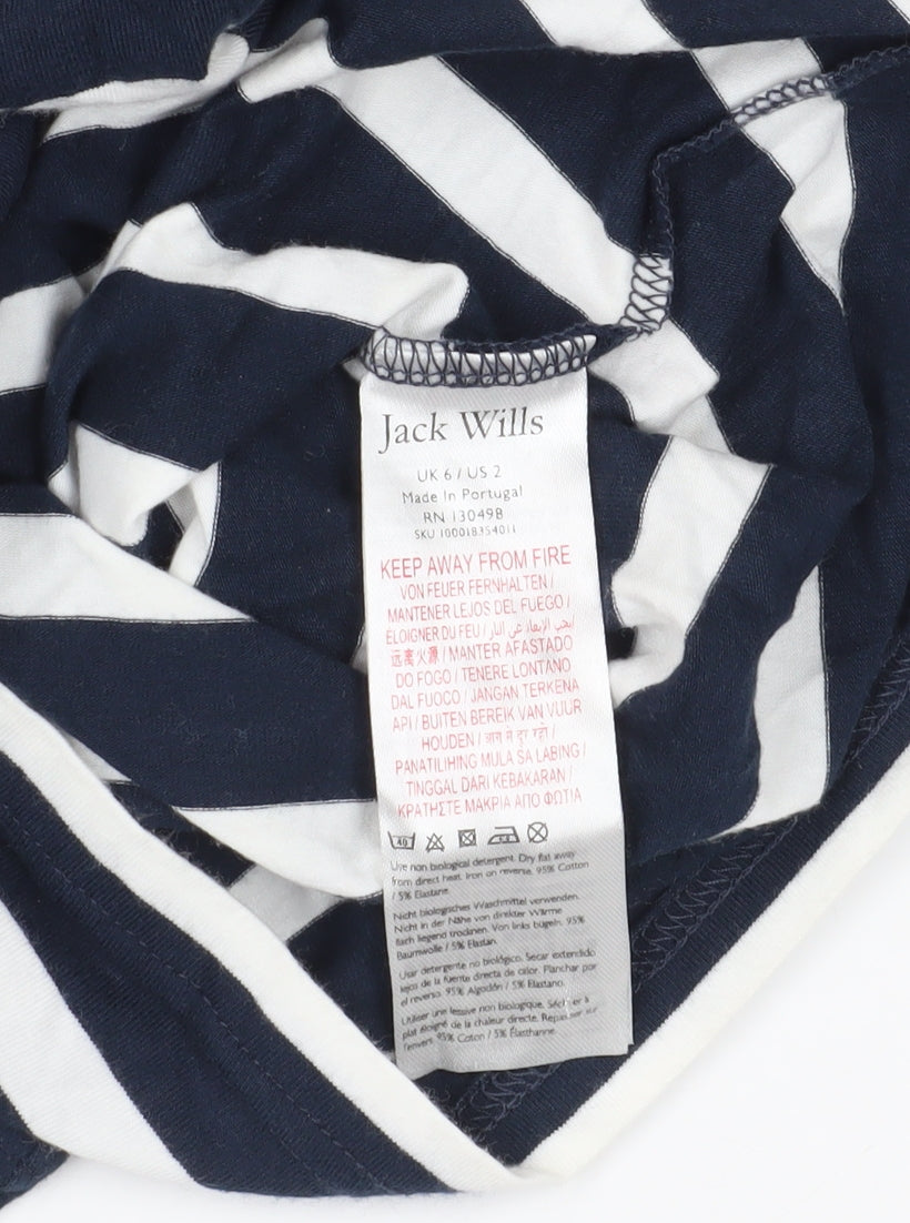 Jack Wills Stripe T-Shirt Dress, UK 6