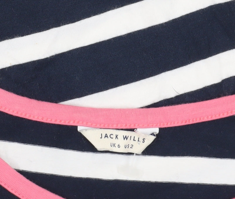 Jack Wills Stripe T-Shirt Dress, UK 6