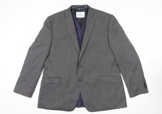 Daniel Hechter Grey Blazer, Size 48, Wool, Excellent