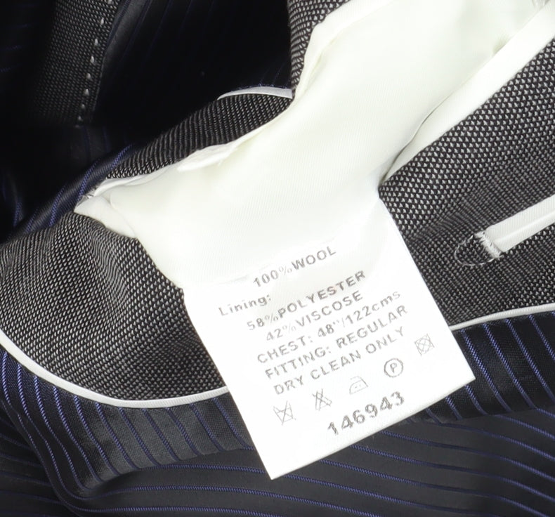 Daniel Hechter Grey Blazer, Size 48, Wool, Excellent