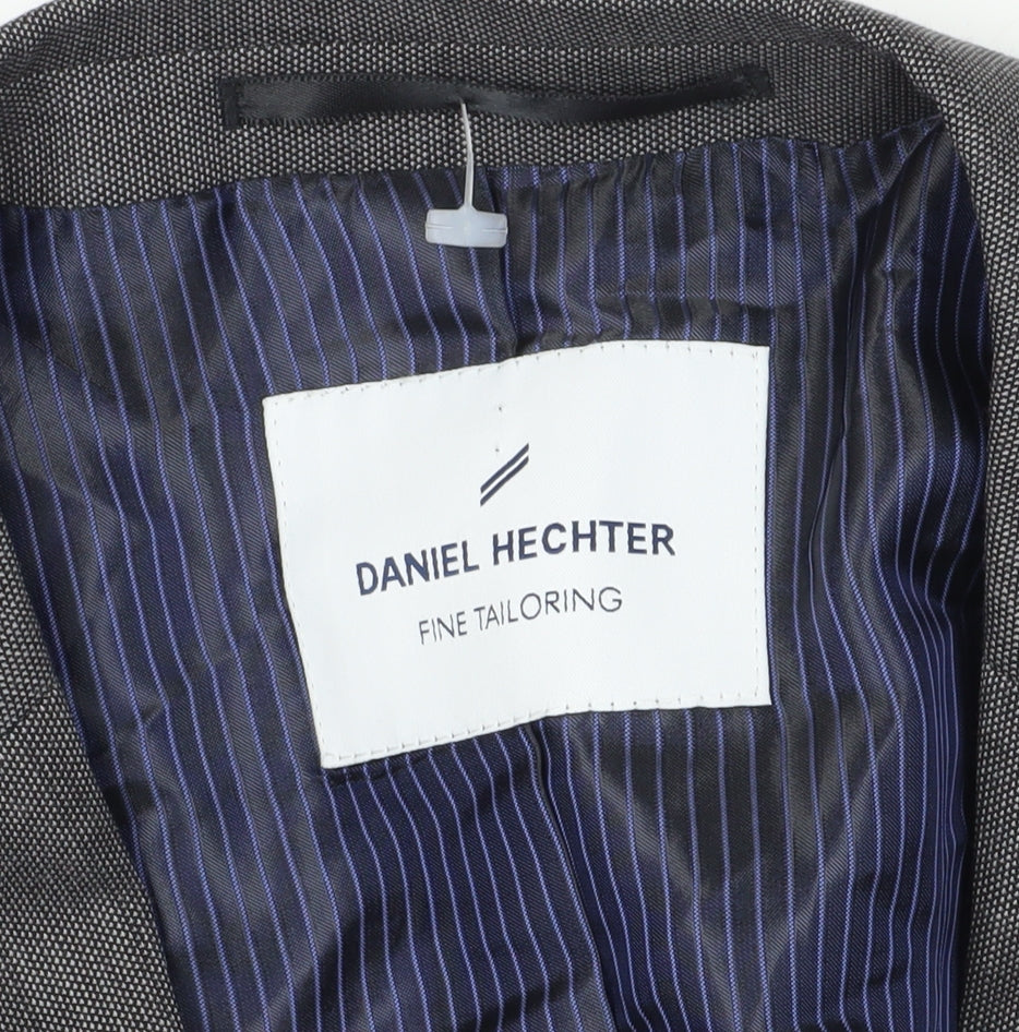 Daniel Hechter Grey Blazer, Size 48, Wool, Excellent