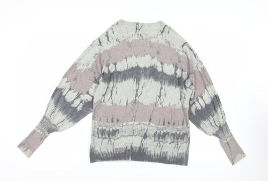 Womens UK 10 Relaxed Lakeland Multicoloured Pullover