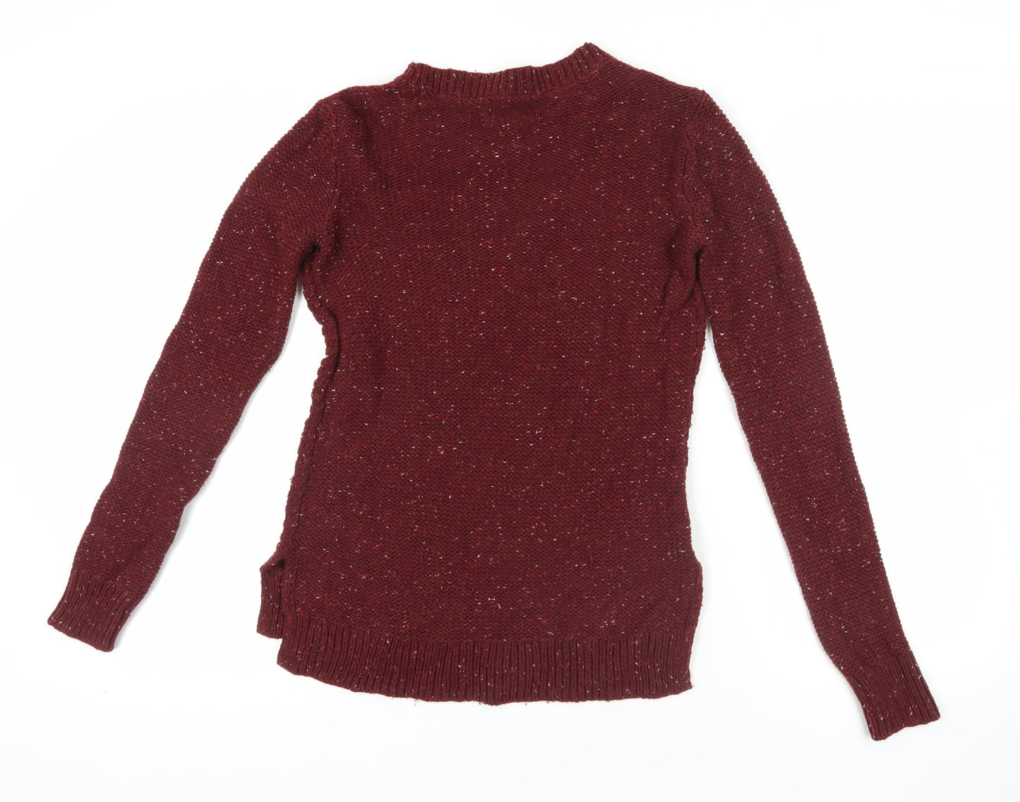 Hollister Red Crew Knit Pullover Jumper Size S