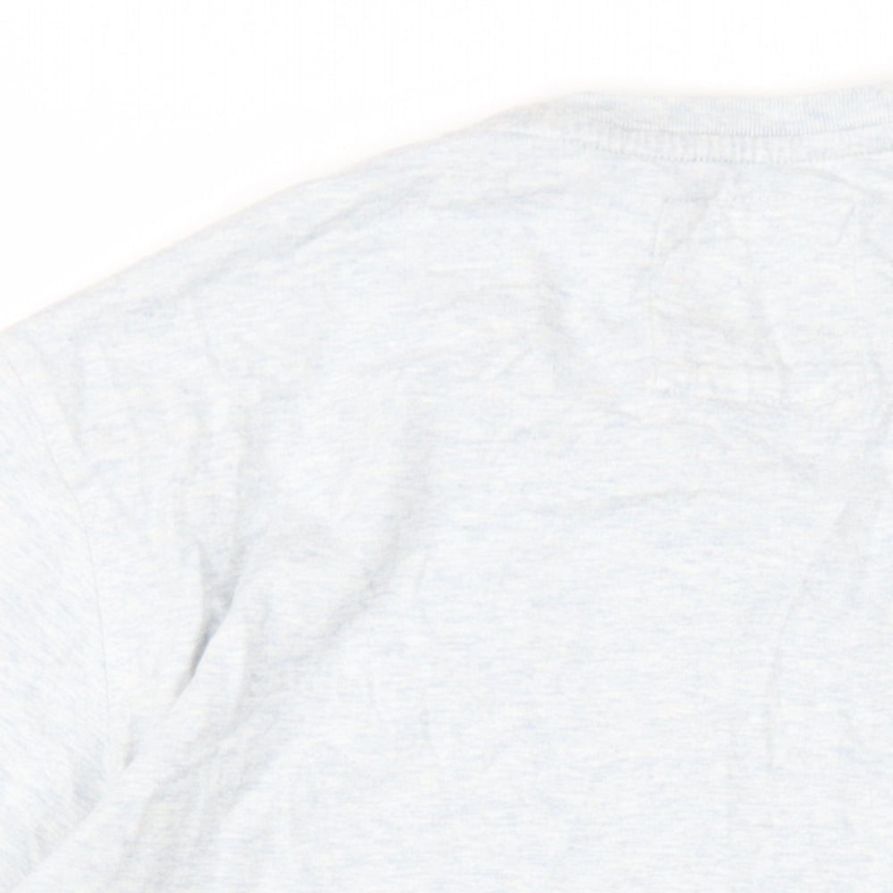 Crew Clothing Mens Grey Cotton T-Shirt Size M Round Neck