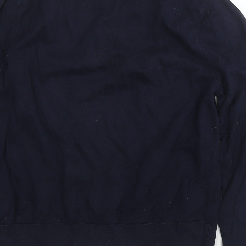 Brand and care label for Cooperative women’s blue round neck cotton jumper, size S, - maybe