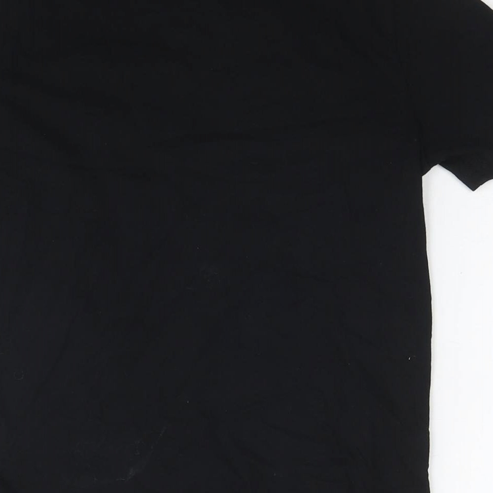 Fortnite Mens Black Cotton T-Shirt Size S Round Neck - Logo